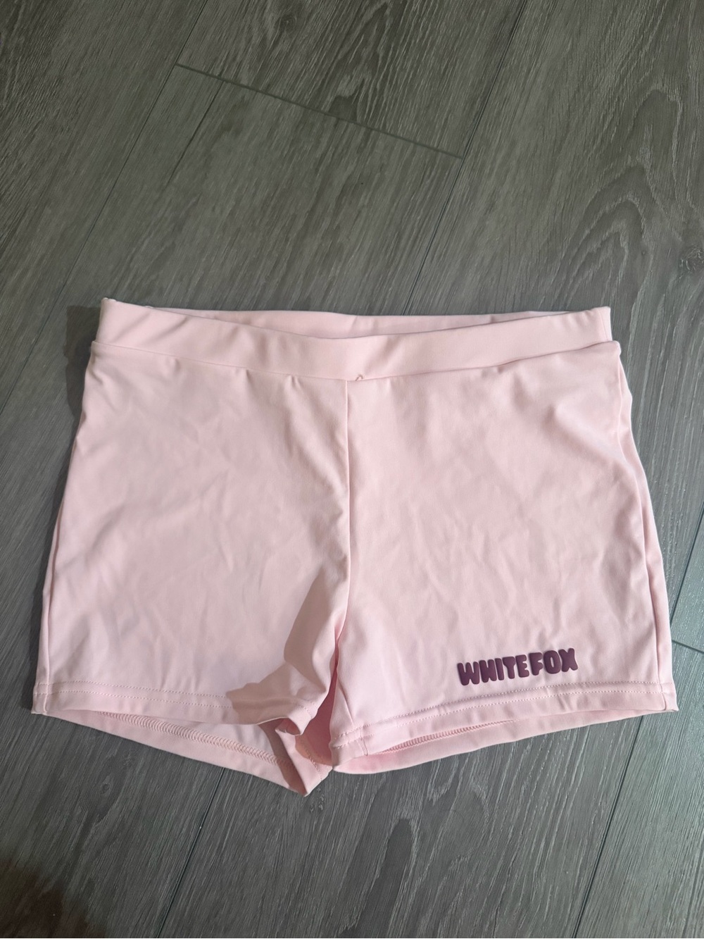 White Fox Boutique Light Pink Stretch Bike Shorts